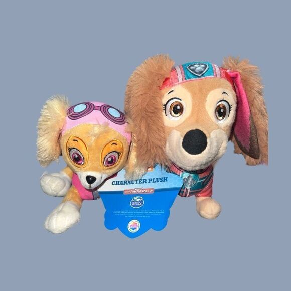Paw Patrol Skye NWT & Bizak Liberty Plush Stuffed Animals - Picture 1 of 5